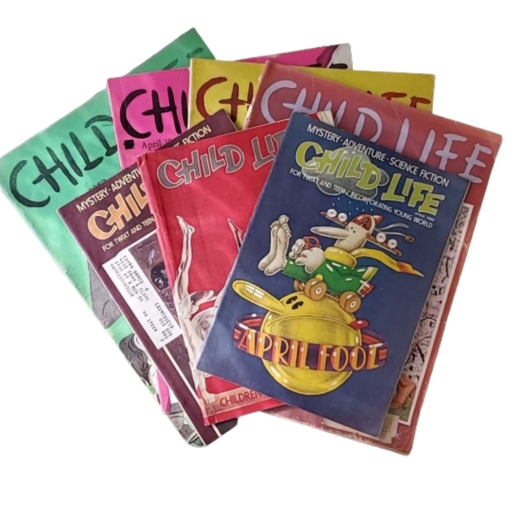 Vintage Child Life Childrens Activity Book  Workbooks March 1953 to 1981